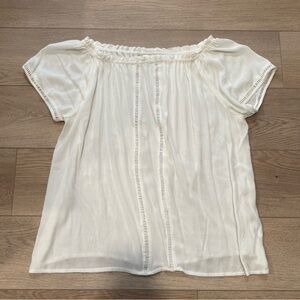 Women’s Boho Short Sleeve Shirt, Size XL